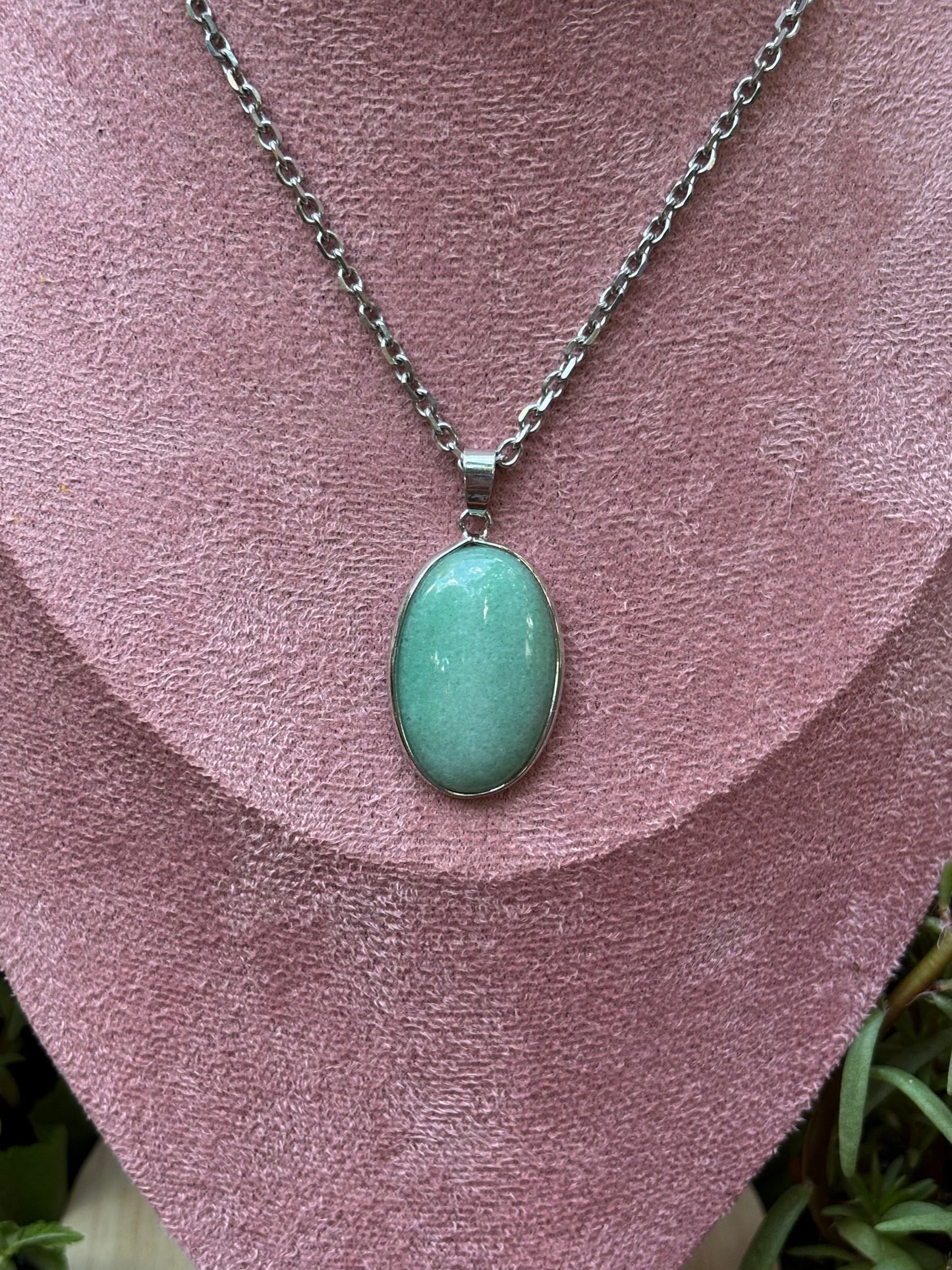green aventurine necklace