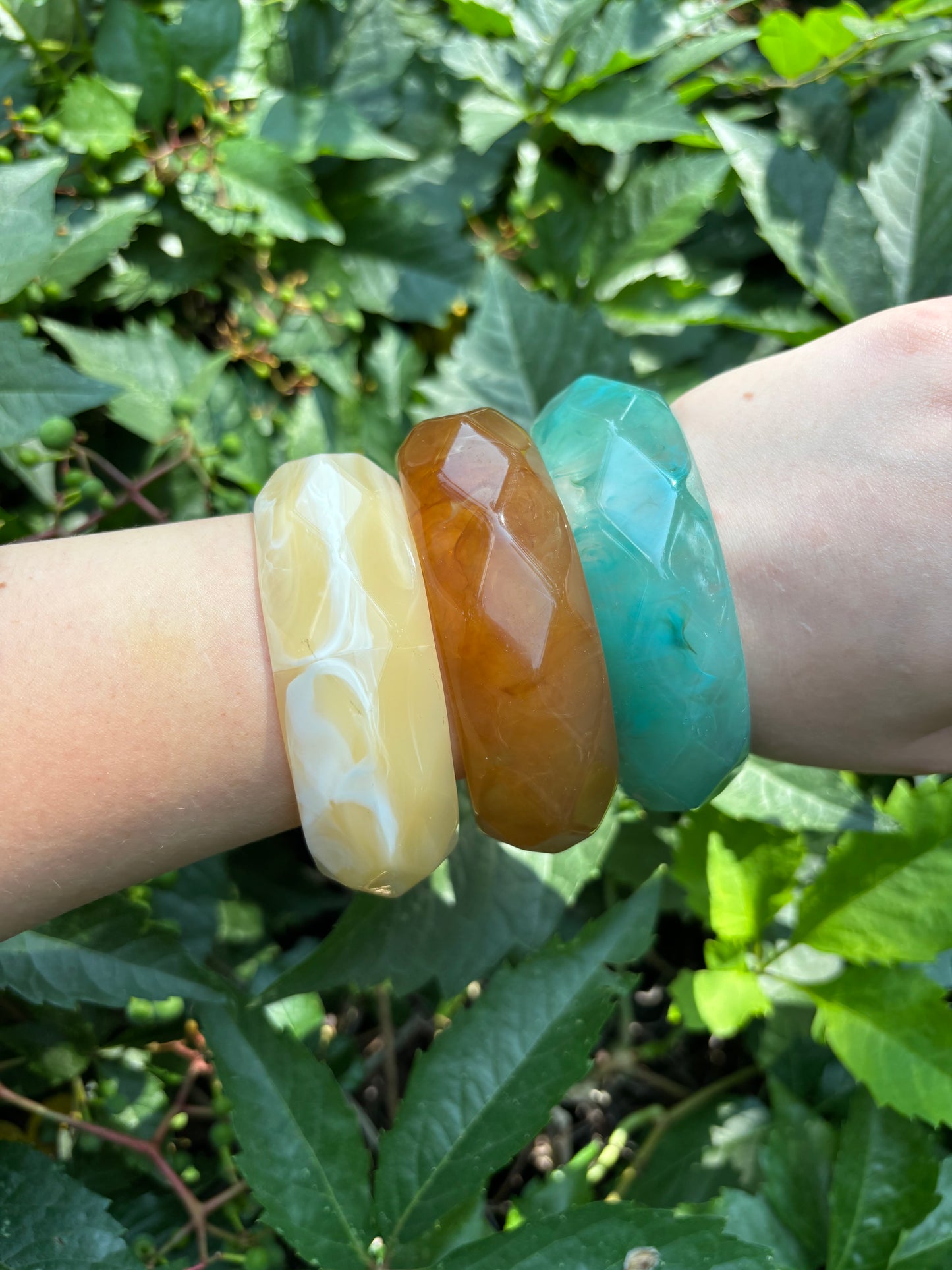 resin statement bangle