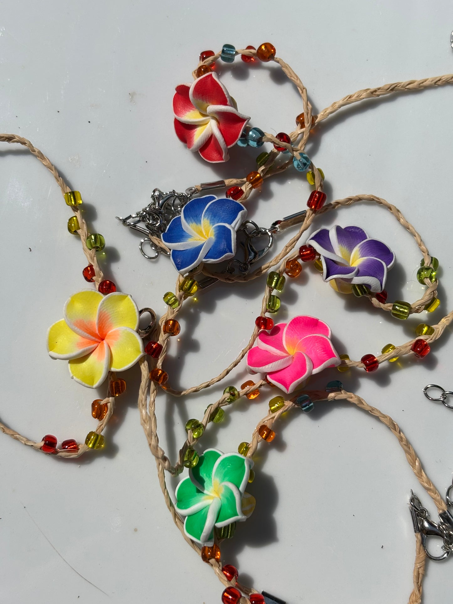 plumeria friendship bracelet