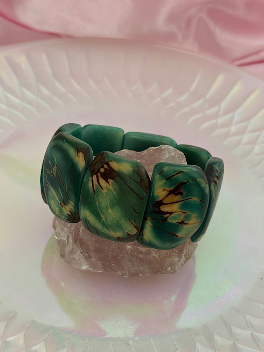 vintage wooden bracelet