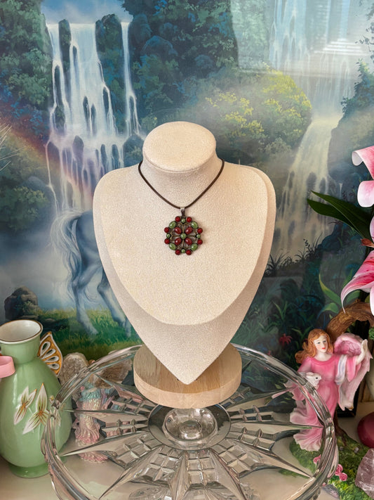 vintage mandala pendant