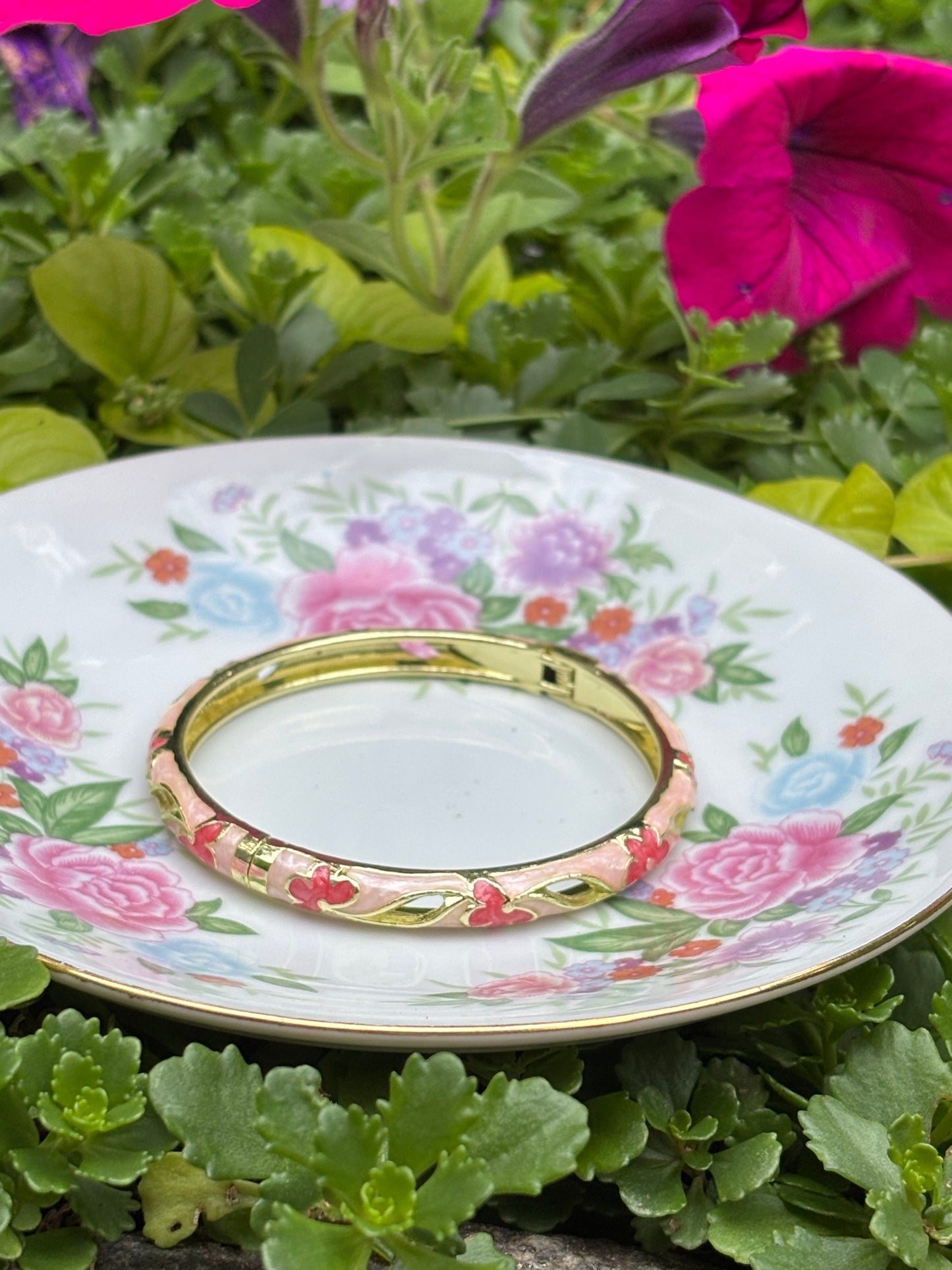 embellished cloisonné bangle