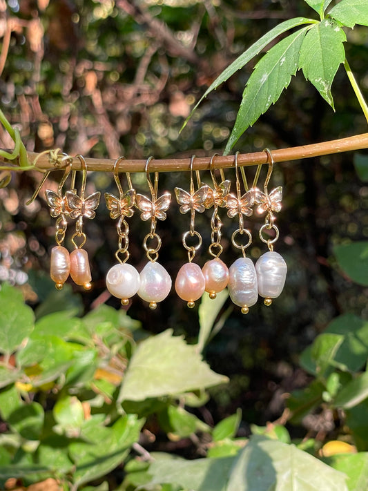 mariposa pearl earrings