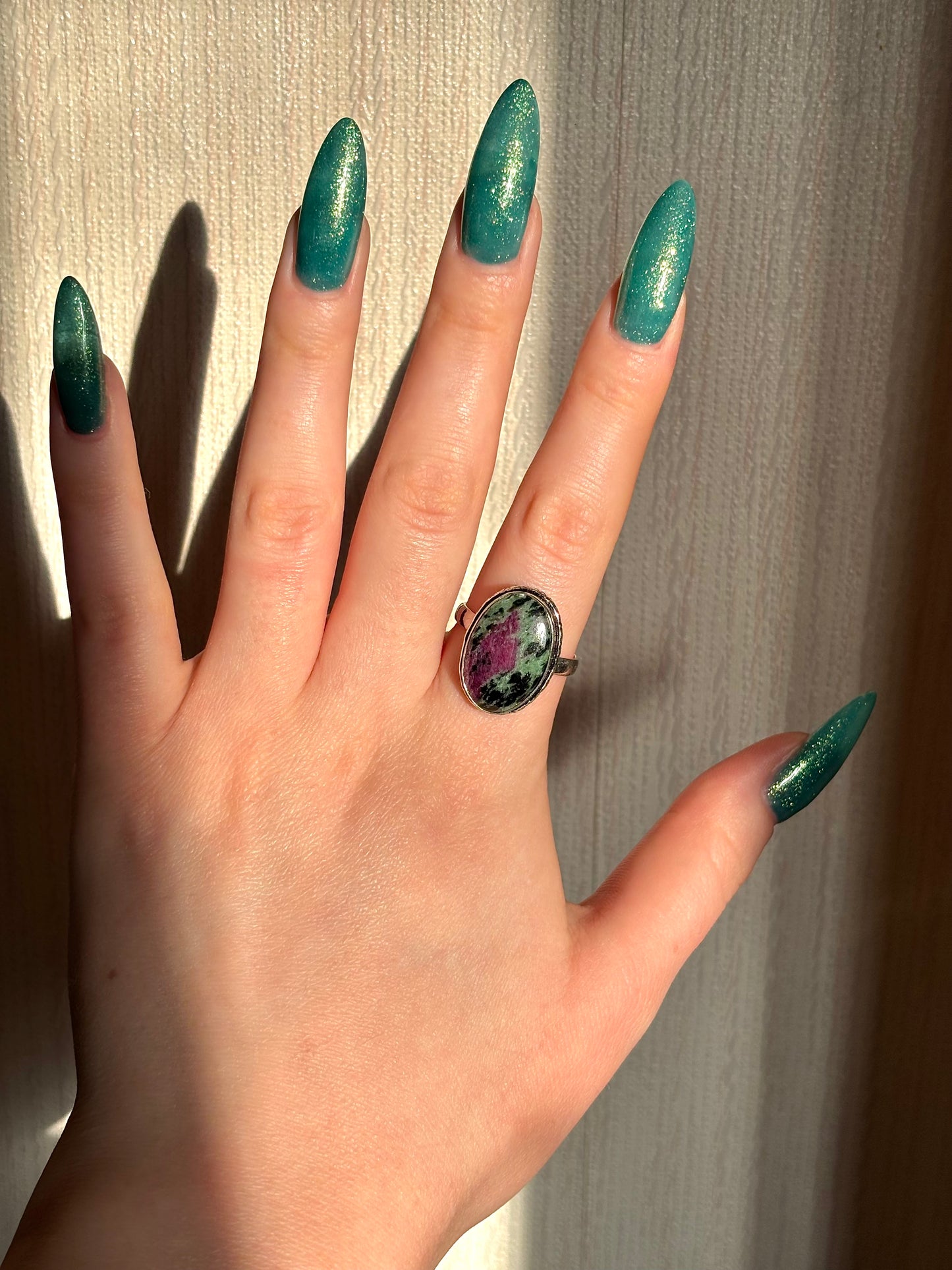 925 sterling silver gemstone ring (pick your own)