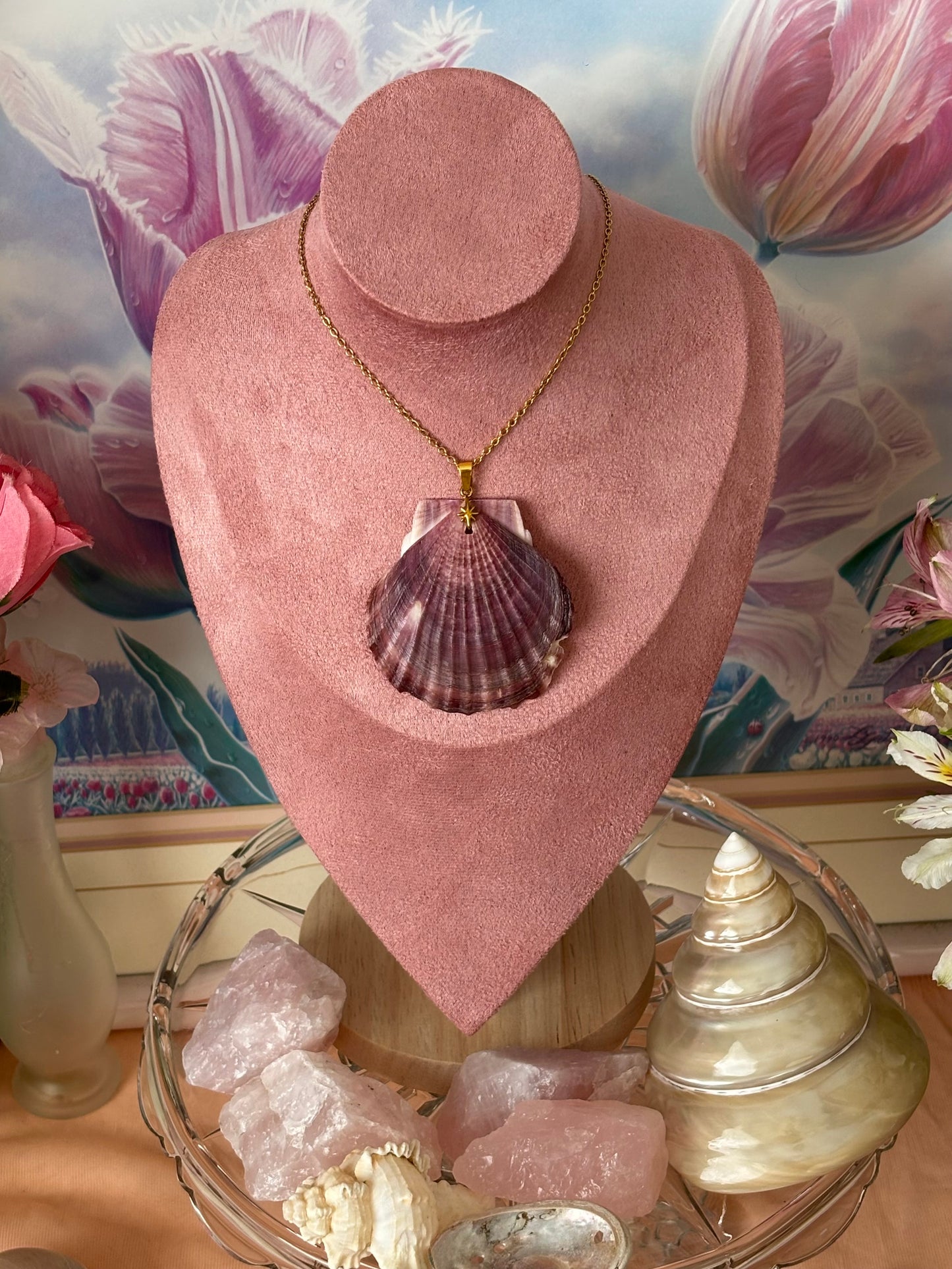 scallop shell necklace
