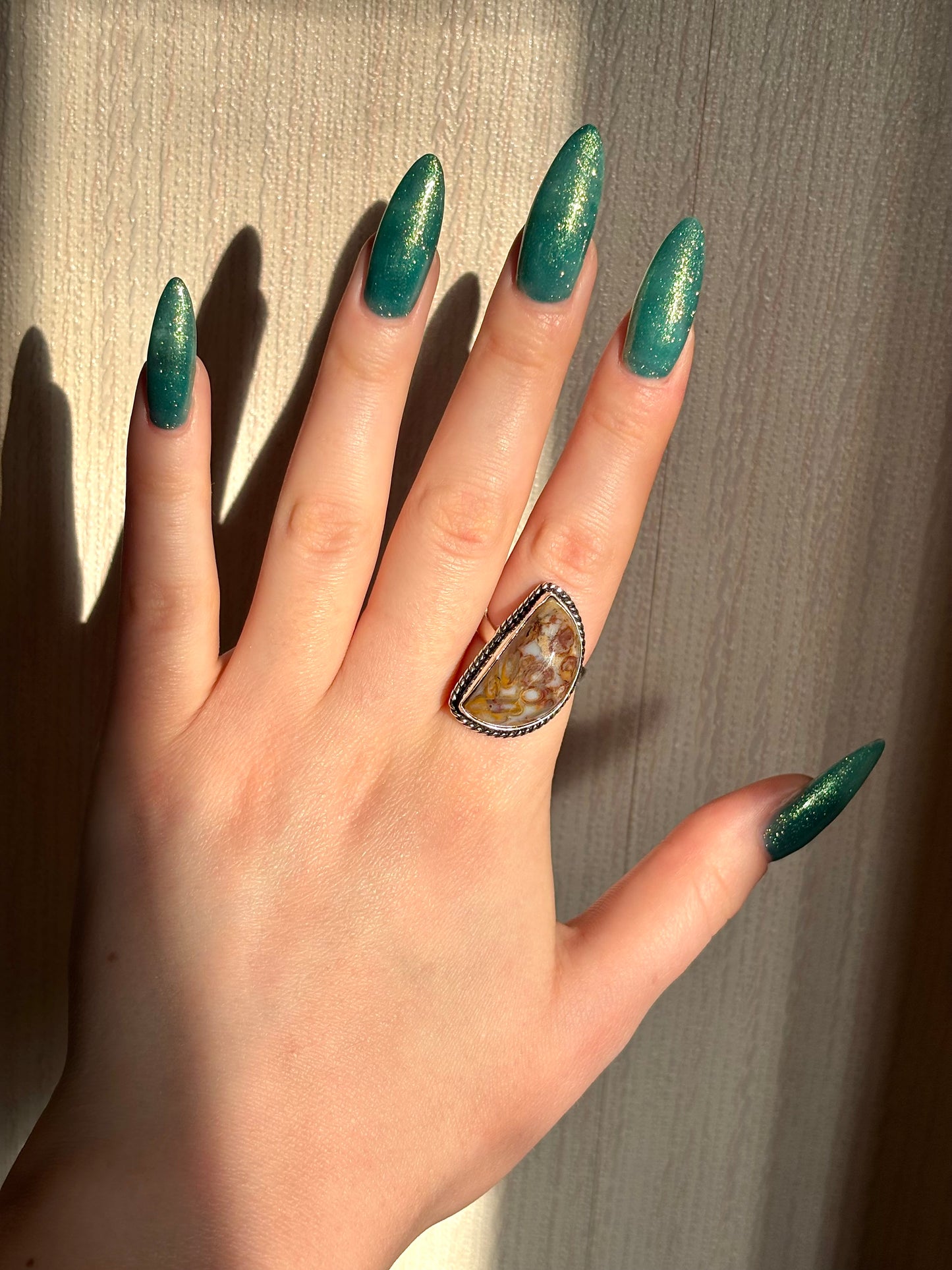 925 sterling silver gemstone ring (pick your own)