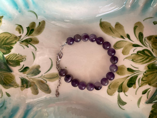 chevron amethyst bracelet