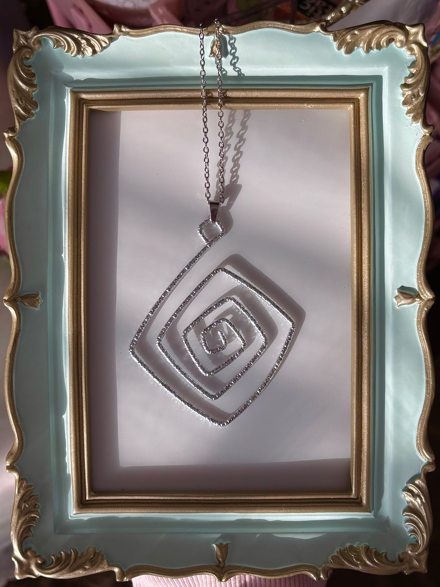 square spiral necklace
