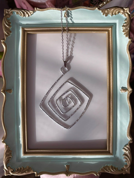 square spiral necklace