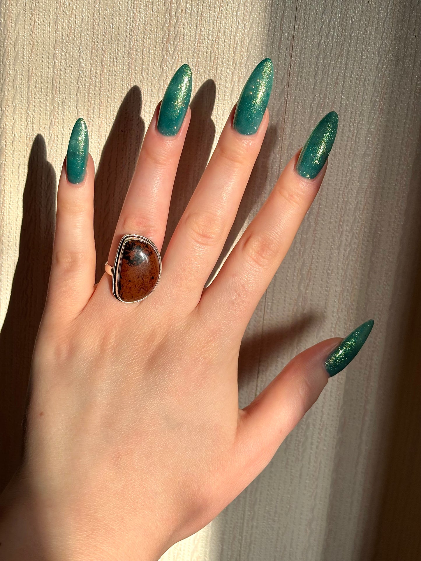 925 sterling silver gemstone ring (pick your own)