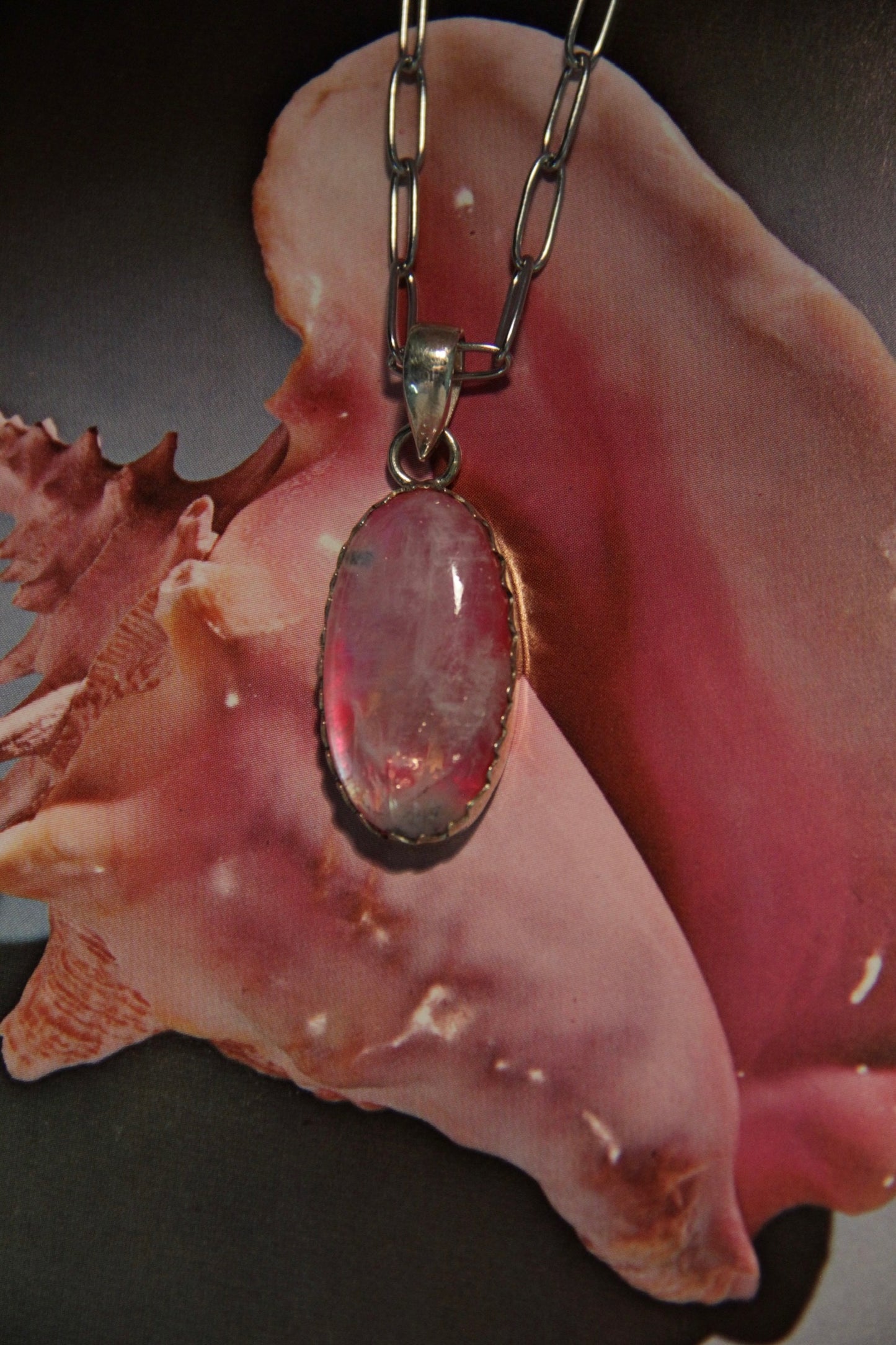 .925 moonstone necklace (oval)