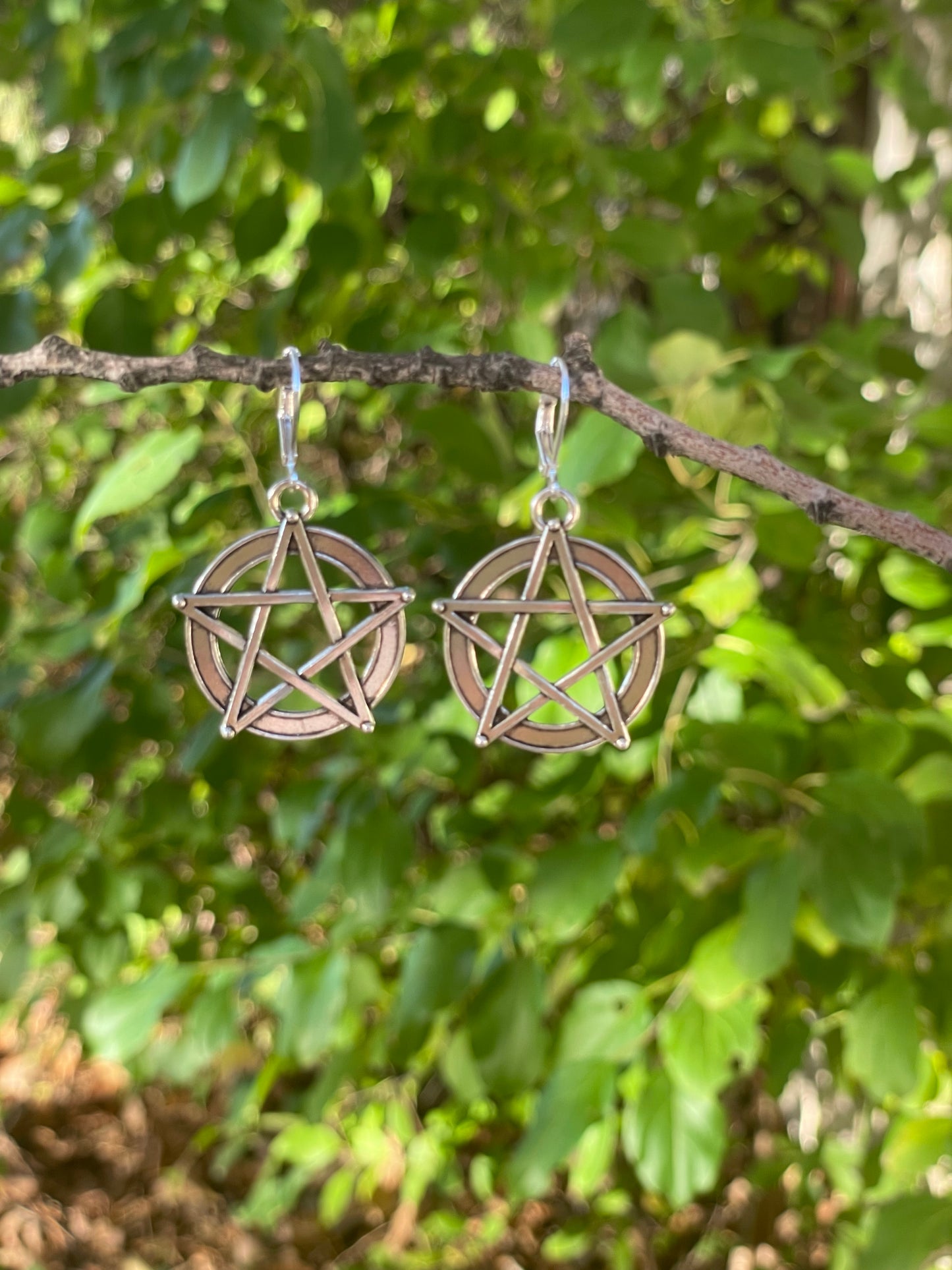 pentacle 2 earrings