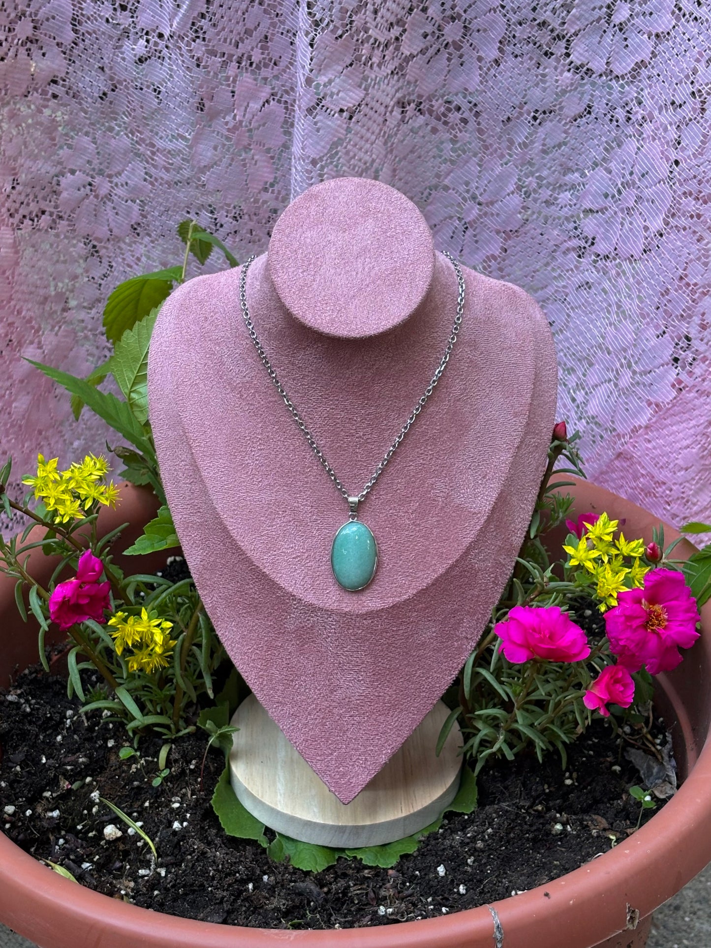 green aventurine necklace