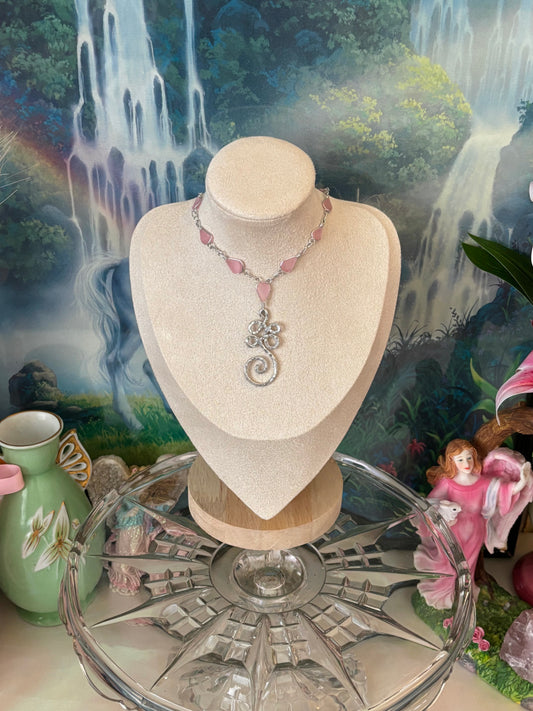 unalome lariat necklace