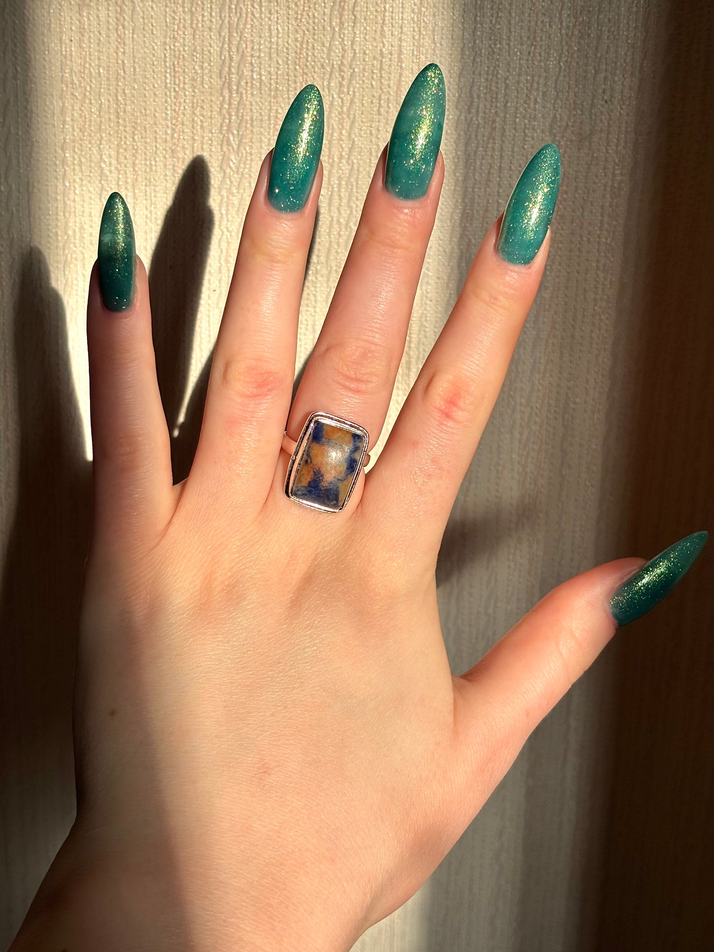 925 sterling silver gemstone ring (pick your own)