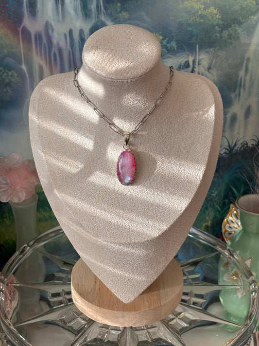 .925 moonstone necklace (oval)