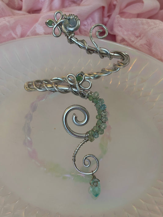 aquamarine cuff