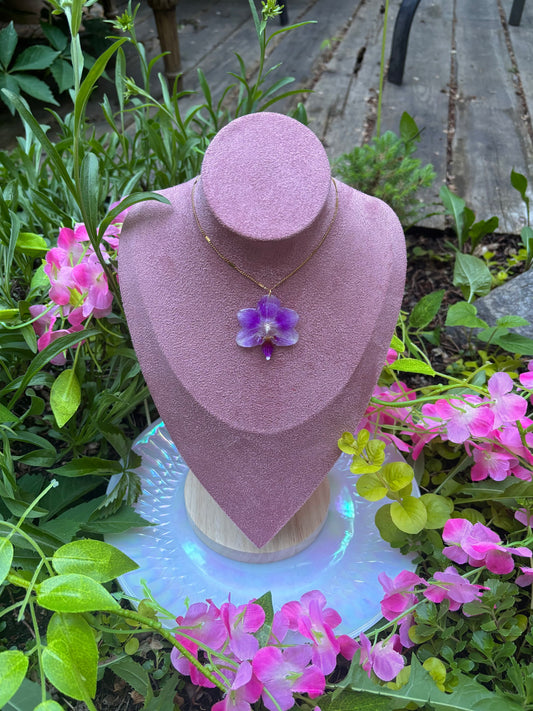 orchid necklace