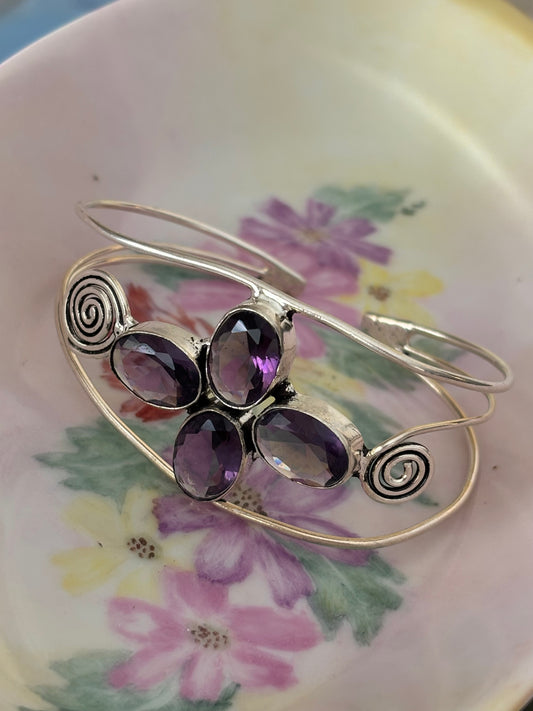 .925 amethyst bangle